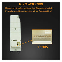 RHD Power Window Master Switch 84820-12470 84820-12480 Compatible with Toyota Corolla NZE120 ZZE121 ZZE122