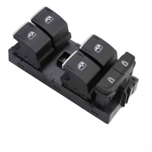 Power Window Switch, 5GG959857A 5G0959857C 5G0959857E Front Driver Side Window Master Switch Replacement for Mk7 2014 2018 Black