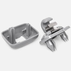2XQ5 Sun Visor Clip Replacement Compatible with Audi, Sunvisor Inner Clips for A1 A3 A4 A5 A6 Q3 Q5 S3 S4 S5 TT, ABS Construction Interior Sunscreen Holder Hook, OEM #8U0857562A (Gray)