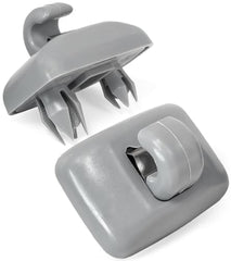 2XQ5 Sun Visor Clip Replacement Compatible with Audi, Sunvisor Inner Clips for A1 A3 A4 A5 A6 Q3 Q5 S3 S4 S5 TT, ABS Construction Interior Sunscreen Holder Hook, OEM #8U0857562A (Gray)