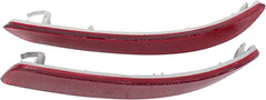 ApplianPar Rear Left and Right Side Bumper Reflector Marker Trim for BMW