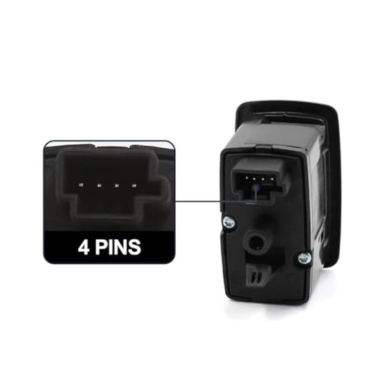 Single Power Window Switch Compatible with Mercedes-Benz W164 W251 ML350 ML450 ML550 ML63 AMG R320 R350 R500, Front or Rear Side, Replace # 2518200510, 25182005109174