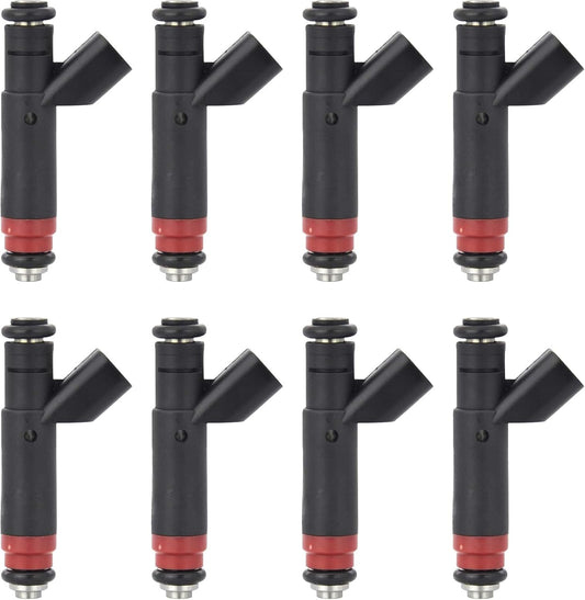 8pcs Fuel Injectors Compatible with Jeep 2001-2004 Grand Cherokee & Dodge 2002-2003 Ram 1500, 2001-2003 Durango/Dakota, 4.7L, Replace# 53032145AA, RL032145AA