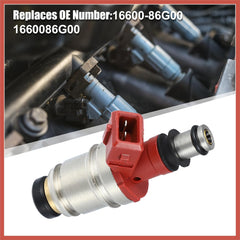16600-86G00 Set of 4 Fuel Injectors for Nissan Pickup D21 1990-1995