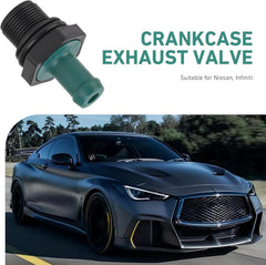 1 PC Automotive Crankcase Ventilation Valve, One-way Control PCV Check Valve Replacement, Replaces OEM #111810EA200 118106N202 118106N201 1181-1KC0A Compatible with Nissan Infiniti