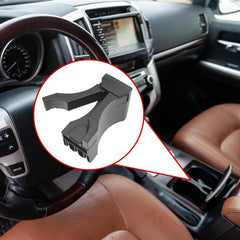 Cup Holder Insert Divider for Toyota Land Cruiser 2008-2021 Center Console Drink Cup Holder Insert Divider Replacement 55633-60040 1Pcs Black