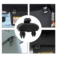 2X Q5 Sun Visor Clip Replacement Compatible with Audi, Sunvisor Inner Clips for A1 A3 A4 A5 A6 Q3 Q5 S3 S4 S5 TT, ABS Construction Interior Sunscreen Holder Hook, OEM #8U0857562A (Black)