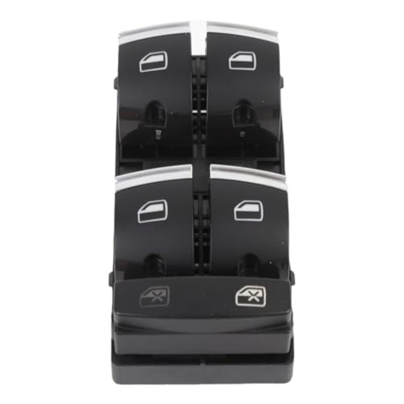 4F0959851H Master Power Window Switch Front Left Driver Side Fit for for Audi A3 2003-2012, fit for Audi A6 2004-2011, fit for Audi Q7 2007-2015 Replace 4F0 959 851H w/Crowbar