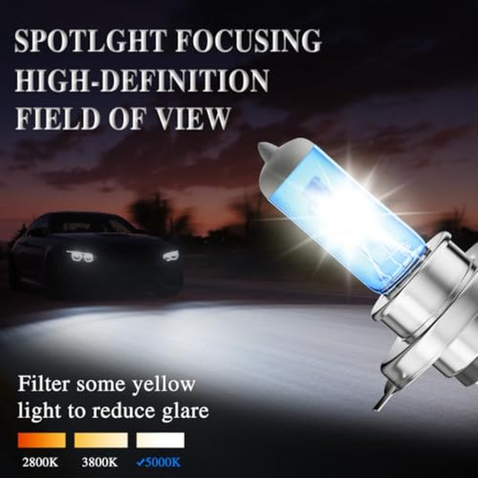 H4 Upgrade Xenon white Super 100w Headlight Ultra Bright Light 472 Hid Car Bulbs